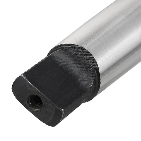 Close-up of Keyless Drill Chuck MT2 Morse Taper Mount Three Jaw for Lathe and Milling Machine, metal construction, tapered end