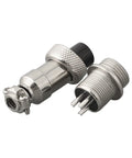 Must-Have GX12 3-Pin Connector For E-Bikes And Scooters Ensures A Super Secure Charging Link With Your Lithium Battery Pack Featuring Tough ABS Build That Handles Heat And Wear Like A Champ Without Any Glitchy Compatibility Heads - 12mm metal GX12 3-pin charging connector