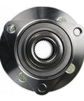 Top view of Pontiac G5 Front Wheel Hub Assembly Pair Driver And Passenger Side For Your Ride 4 By 3.94 Inches Bolt Pattern 33 Spline Ball Bearing Type