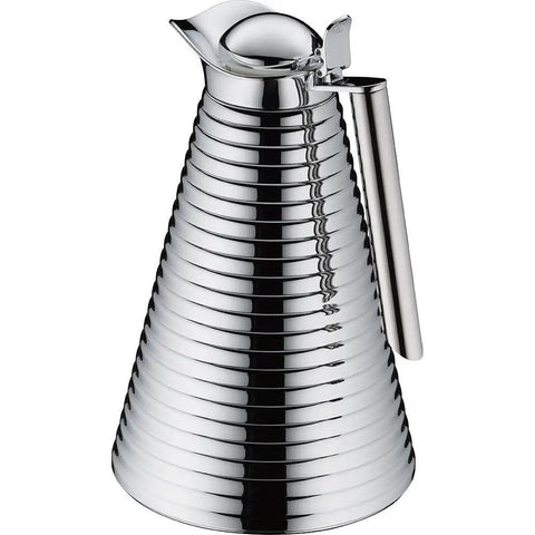 Glass Vacuum Copper Carafe With Chrome Plated Spout And Stainless Steel Handle Keeps Hot For 12 Hours And Cold For 24, 1.0 L Capacity, Dope Chrome Finish