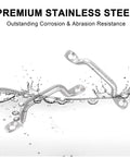 1 Inch Stainless Steel Pad Eye Hook Footman Loop For Boats And Marine Use, Heavy Duty Pad Eye Mount Kit submerged in water