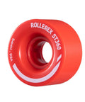 92A Quad Skate Wheels 54mm x 32mm 8-Pack For Indoor Outdoor Use High-Density Urethane Abrasion-Resistant Replacement Wheel in Rocket Red