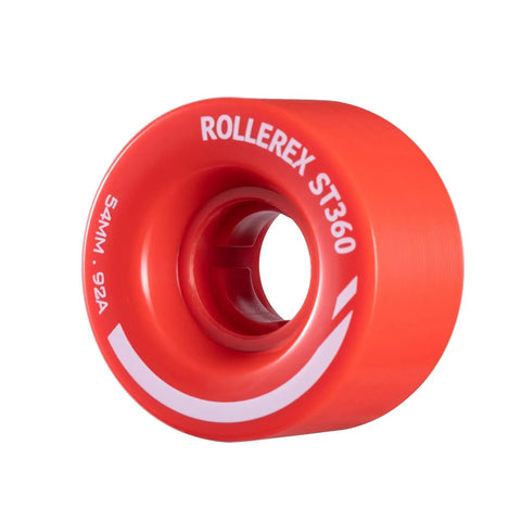 92A Quad Skate Wheels 54mm x 32mm 8-Pack For Indoor Outdoor Use High-Density Urethane Abrasion-Resistant Replacement Wheel in Rocket Red