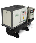 Beefy 10HP Rotary Screw Air Compressor With Built In Dryer And 66 Gallon ASME Tank Delivers 32 CFM At 116 PSI On 230V Three Phase Industrial Grade ML1023