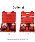 Heavy Duty Bearing Separator Puller Kit 12 Piece Set For Wheel Hub Gear Pinion Automotive Repair Tool Easy Remove Splitter Extractor User Friendly Design Makes Fixes Feel Like A Nailed It Real Pro Move Alloy Removes Stubborn Parts No Mess No Stress, red case 12 pcs