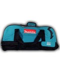 Front view of Large LXT Tool Bag With Wheels For Cordless 18V Teal And Black Trim Holds 6 To 7 Tools Plus Batteries Charger And Accessories