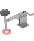 4 Pack Stainless Steel Toggle Clamp Set With Anti Slip Rubber Tips, Horizontal Clamp for woodworking jigs and fixtures, side view