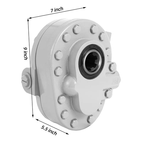 High Flow 21.2 GPM Hydraulic Pump For Tractors, Log Splitters And Trucks, PTO Driven 540 RPM 2250 PSI, SAE16 Inlet, SAE12 Outlet, 6 Teeth, Built For Tough Jobs Like Scissor Lifts And Heavy Machinery
