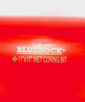 BluRock 11x15 inch wet coring bit on red cylindrical case
