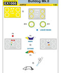 Pre Cut Plastic Paint Mask Gasket For Airfix One Forty Eight Bristol Bulldog Mk II Kit Masking Sheet instructions