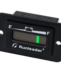 Runleader Lead Acid Battery Monitor DC 36V with LED display showing battery charge level in a black panel mount design.