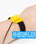 Adjustable ESD wrist strap with grounding cord for PC building and electronics repair on wrist
