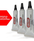 3-pack of 0.25 oz Screw Drive Lube For No Fuss Quiet, Smooth Garage Door Opener Action tubes, standing upright