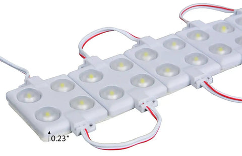 Close-up of 12V 40 LED 2835 Van Interior Light Kit With Project Lens Waterproof Ceiling Light for LWB Vans Boats Caravans Trailers