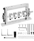 Heavy Duty Manual Wire Strippers Machine With Electric Drill Compatibility, showing metal rollers and adjustable parts for wire stripping.