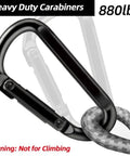Badass Heavy Duty Padded Door Anchor For Resistance Bands And Suspension Training Rock Solid Gym Hook with black carabiner, 880lbs capacity.