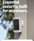Tough As Nails Outdoor Security Camera With Long Lasting Battery And Hella Clear Retinal 2K Video featuring night vision mounted on a wall.