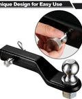 Stainless Steel Trailer Hitch Pin And Clip Five Eighths Inch Diameter Fits Two Inch And Two And A Half Inch Receivers Rust Resistant