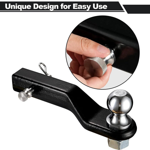 Stainless Steel Trailer Hitch Pin And Clip Five Eighths Inch Diameter Fits Two Inch And Two And A Half Inch Receivers Rust Resistant