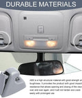 Car interior with durable materials, grey ABS 2 Pack Car Sun Visor Clips Replacement Bracket Visor Hook Clips For Cruze 2011 2016 And Verano 2012 2017 Grey ABS Plastic Durable Sunproof Visor Support Holder Easy Install