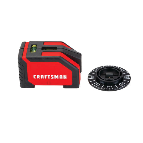 Wall Mount Laser Level With 360 Degree Rotating Attachment, 15 Ft Range, High Accuracy Line Laser, Class II Under 1mW 620-690nm, Easy Read Bubble Vials, Durable Construction For DIY And Pro Projects, red laser level with rotating base