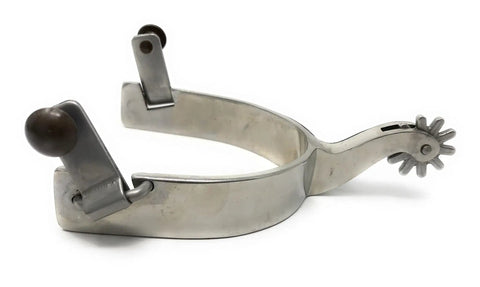 Longhorn Floral Show Spurs For Men With One Inch Stainless Band Two Inch Shank One And One Eighth Inch Ten Point Stainless Rowels