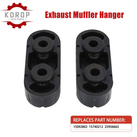 Exhaust Muffler Hanger Insulator Set 2 Pieces For Trucks And SUVs Quiet Ride Vibration Dampening Tailpipe Mounts set of 2
