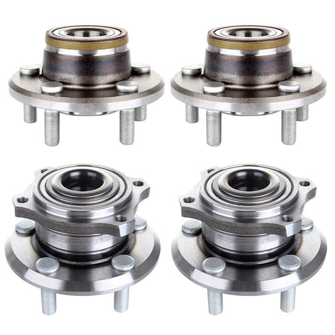 Front And Rear Wheel Bearing Hub Assembly 5 Lug Fits Chrysler 300 2005-2009 Dodge Charger 2006-2009 Dodge Magnum 2005-2008 513224 512301 Replacement For Both Front And Rear Wheels