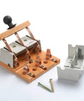 Heavy Duty Kickass 400 Volt 100 Amp 3 Pole Double Throw Electric Brake Safety Closing Switch For Industrial Panel Mount Systems, metal body, visible components, and mounting screws.