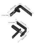 Heavy Duty Double-Sided Self-Closing Door Hinges With Spring Mechanism, Black Finish, Smooth Steel Build, For Interior And Exterior Bar Doors, Easy One-Handed Self-Closing Action, Ideal Hardware For Bar Counter, 9.9 cm