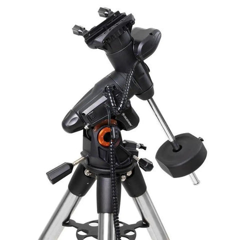 Advanced VX 8 Inch EdgeHD Computerized Telescope With Go To German Equatorial Mount showing heavy-duty mount and weights