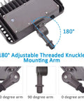 Powerful 100W LED Flood Light Outdoor 14000LM IP65 Waterproof with 180 Degree Adjustable Knuckle Mount 5000K Daylight
