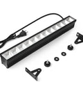 Black 90W 60LED Par Lights 2 Pack for Stage Lighting with mounting brackets and cord