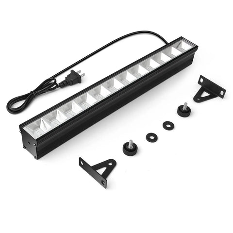 Black 90W 60LED Par Lights 2 Pack for Stage Lighting with mounting brackets and cord