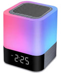 Five In One Night Light Bluetooth Speaker Alarm Clock MP3 Player With Touch Sensor LED Lamp showing 2:25 AM display