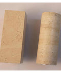 Natural Limestone LED Sconce Wall Lamp, rounded and rectangular shapes, showcasing natural stone design for home decor.