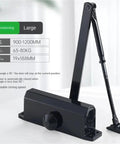 Adjustable Door Closer Kit For 25 To 85 Kg Doors With Quiet Soft Closing Aluminum Alloy Body, fits 600-1200 mm doors