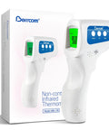 3 In 1 Non Contact Infrared Thermometer For Forehead Fever Check, Kid Friendly For Babies, Kids, And Adults, Also Reads Milk Food And Room Temperature, Backlit LCD, Fever Alarm, Batteries Not Included, with box