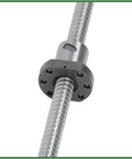 Close-up of 1200mm SFU1605 ball screw, part of Dual Linear Guide Rail Kit With 1200mm SFU1605 Ball Screw And BF12 BK12 Mounts For CNC Router Lathe