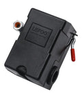 Heavy Duty Air Compressor Pressure Switch With Unloader No Fuss Start, 95 To 125 PSI, Single Port, One Quarter Inch NPT Tank Connection