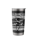 Glider Pilot Stainless Steel Insulated Tumbler For Sailplane Enthusiasts And Aviation Fans Dope Travel Cup for hot or cold drinks