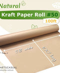Heavy Duty Brown Kraft Paper Roll 17 8 By 1200 Feet Bulk Supply Straight Up Solid For Gift Wrapping Moving Packaging Business Shipping Craft Banner Table Covering No Fuss Everyday Essential, 17.8in wide, 100ft long.