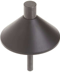 Bosch RA1151 router subbase centering pin and cone, black metal front view