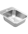 2000 Series Drop-In Single Bowl Stainless Steel Kitchen Or Bar Faucet, 17-Inch, 20 Gauge, Overhead View of Sink Design