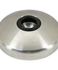 Built Tough Stainless Steel Swivel Foot Base, 59mm Diameter, sturdy support with rubber pad for industrial machinery.