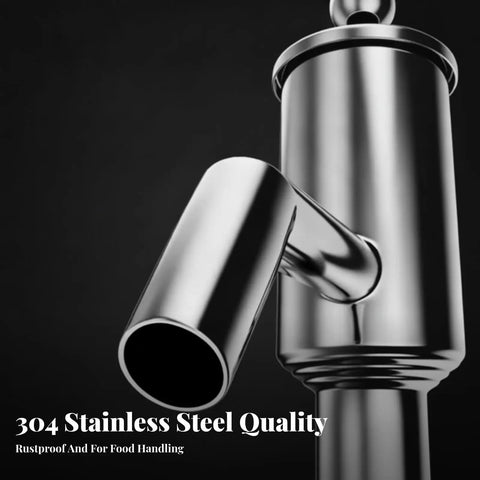 Heavy Duty Manual Oil Pump Stainless Steel Drum Extractor Hand Operated Transfer With Side Outlet Perfect For Farm Machinery Barns And Sheds 93 Cm Spherical Design Robust Build For Reliable Fluid Handling And Easy Cleanup