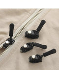 Dope 30 Piece Universal Zipper Repair Kit With Slider Replacements And Zipper Fixator Tools For Jackets Coats Luggage Backpacks And More Black Bundle Included close-up
