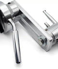 Ultimate Woodturning Lathe Tools Kit With Ball Turning Bits And Spherical Cutter Holder Perfect For DIY Projects And Workshop Tasks On Your 16 Inch Machine, showing polished metal parts.