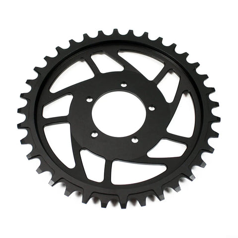 36T Chainring For 1000W Mid Drive E Bike Motor 13mm Offset 6061 T6 Aluminum Black Sprocket Wheel For 48V 52V Bafang Systems