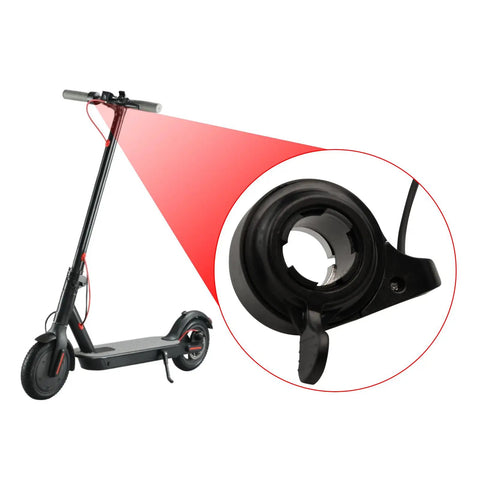 Thumb Throttle Speed Controller For E Bike And Electric Scooter, Universal 22mm Handlebar Thumb Throttle With Three Wires, Finger Accelerator For 12V To 72V Systems, Easy Install, 180cm Cable Length